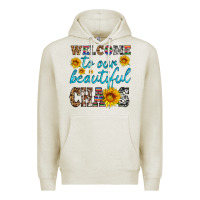 Oatmeal Heather welcome to our beautiful chaos Premium Hoodie - HRA Design Shop