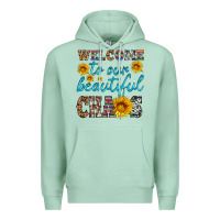 Seafoam welcome to our beautiful chaos Premium Hoodie - HRA Design Shop