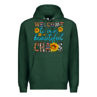 Sports Green welcome to our beautiful chaos Premium Hoodie - HRA Design Shop