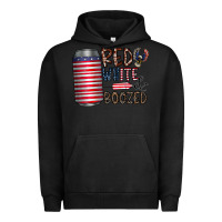 Pigment Black red white  boozed Urban Hoodie - CowhideDigitalArt
