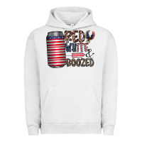 Pigment Lunar Rock red white  boozed Urban Hoodie - CowhideDigitalArt