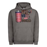 Pigment Tornado red white  boozed Urban Hoodie - CowhideDigitalArt