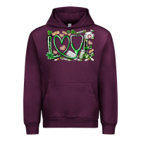 Mauve Wine st.patricks love nurse Urban Hoodie - RacoonDesign