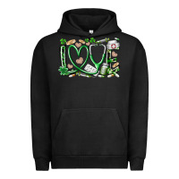 Pigment Black st.patricks love nurse Urban Hoodie - RacoonDesign