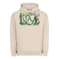 Pigment French Oak st.patricks love nurse Urban Hoodie - RacoonDesign