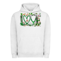 Pigment Lunar Rock st.patricks love nurse Urban Hoodie - RacoonDesign
