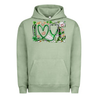 Pigment Oil Green st.patricks love nurse Urban Hoodie - RacoonDesign