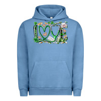 Pigment Pebble Blue st.patricks love nurse Urban Hoodie - RacoonDesign