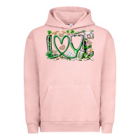 Pigment Salmon st.patricks love nurse Urban Hoodie - RacoonDesign