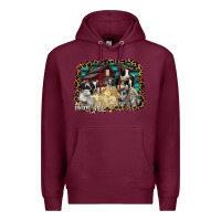 Burgundy farm life 2 Premium Hoodie - SublimationCraftShop