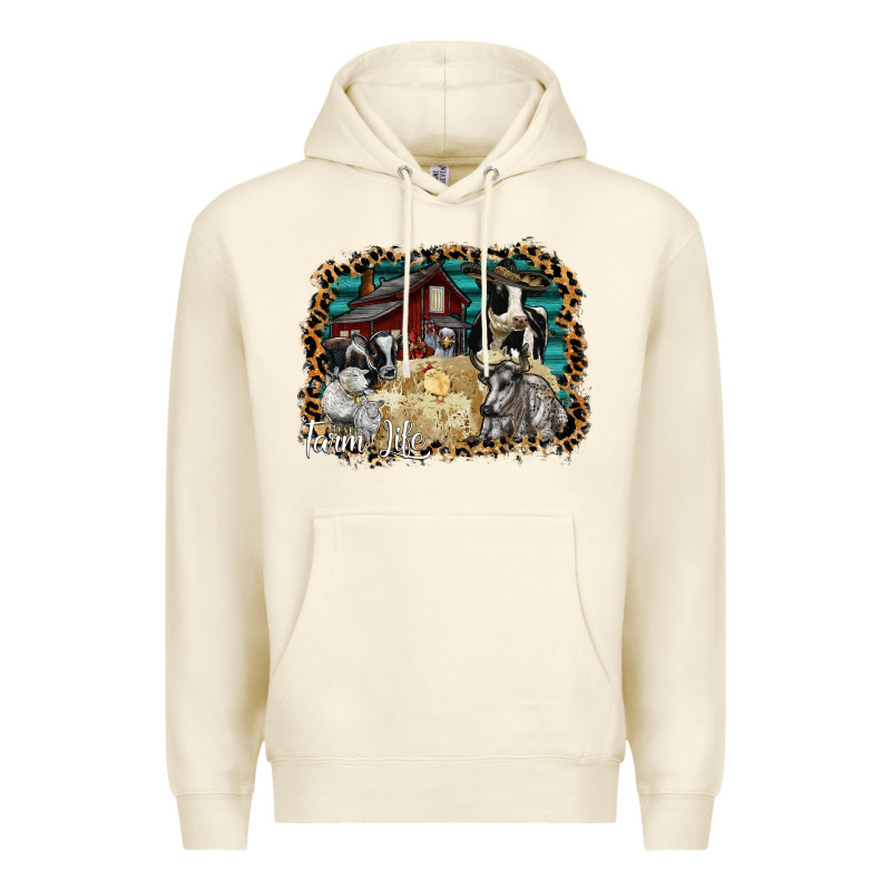 Farm Life 2 Premium Hoodie by SublimationCraftShop | Teevron