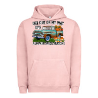 Pigment Salmon Get Out Of My Way It's Pumpkin Spice Season Urban Hoodie - CowhideDigitalArt