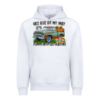 White Get Out Of My Way It's Pumpkin Spice Season Urban Hoodie - CowhideDigitalArt
