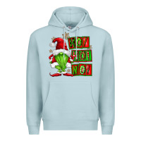 Blue Mist ho ho no christmas gnomes Premium Hoodie - FaDigitalArtStudio