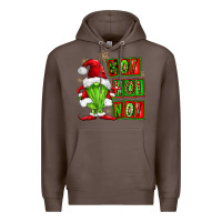 Coffee ho ho no christmas gnomes Premium Hoodie - FaDigitalArtStudio