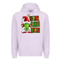 Lilac ho ho no christmas gnomes Premium Hoodie - FaDigitalArtStudio
