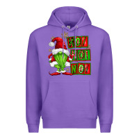 Purple ho ho no christmas gnomes Premium Hoodie - FaDigitalArtStudio