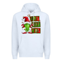 White ho ho no christmas gnomes Premium Hoodie - FaDigitalArtStudio