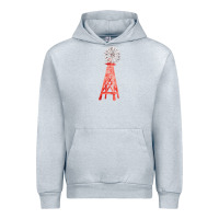 Heather Grey windmill fa element Urban Hoodie - FaDigitalArtStudio
