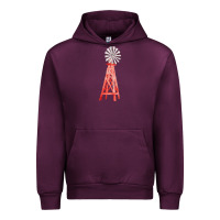 Mauve Wine windmill fa element Urban Hoodie - FaDigitalArtStudio