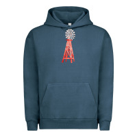 Pigment Midnight Navy windmill fa element Urban Hoodie - FaDigitalArtStudio