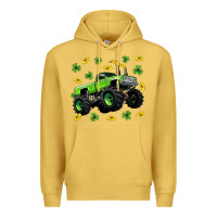 Antique Gold Monster truck st patricks day Premium Hoodie - Neo Western