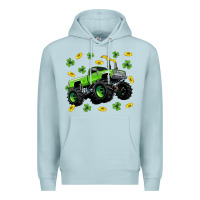 Blue Mist Monster truck st patricks day Premium Hoodie - Neo Western