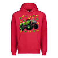 Cardinal Monster truck st patricks day Premium Hoodie - Neo Western