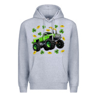 Monster Truck St Patricks Day Premium Hoodie | Teevron