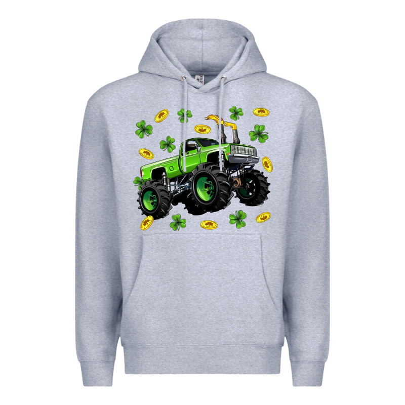 Monster Truck St Patricks Day Premium Hoodie by Neo Western | Teevron