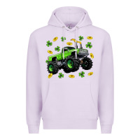 Lilac Monster truck st patricks day Premium Hoodie - Neo Western