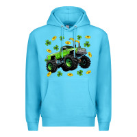 Ocean Blue Monster truck st patricks day Premium Hoodie - Neo Western