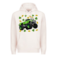 Pale Pink Monster truck st patricks day Premium Hoodie - Neo Western