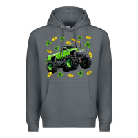 Rock Monster truck st patricks day Premium Hoodie - Neo Western