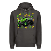Smoke Monster truck st patricks day Premium Hoodie - Neo Western