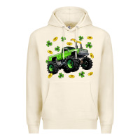Tofu Monster truck st patricks day Premium Hoodie - Neo Western