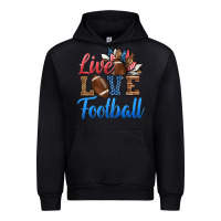Black live love american football Urban Hoodie - HRA Design Shop