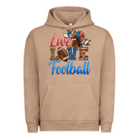 Pigment Burro live love american football Urban Hoodie - HRA Design Shop