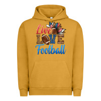 Pigment Peanut Butter live love american football Urban Hoodie - HRA Design Shop