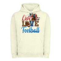 Pigment Pistachio live love american football Urban Hoodie - HRA Design Shop