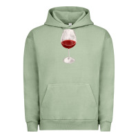 Pigment Oil Green wine glass fa element Urban Hoodie - FaDigitalArtStudio