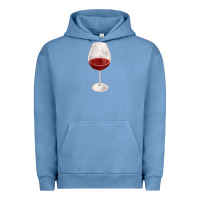 Pigment Pebble Blue wine glass fa element Urban Hoodie - FaDigitalArtStudio