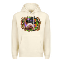 Sandshell halloween pig Premium Hoodie - CowhideDigitalArt