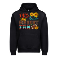 Black little sister biggest fan american football Urban Hoodie - HRA Design Shop