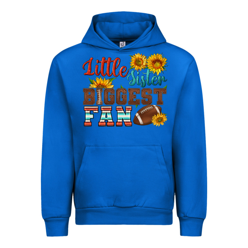 Little Sister Biggest Fan American Football Urban Hoodie by HRA Design Shop | Teevron
