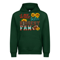 Forest Green little sister biggest fan american football Urban Hoodie - HRA Design Shop