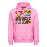 Fuchsia Pink little sister biggest fan american football Urban Hoodie - HRA Design Shop