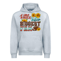 Heather Grey little sister biggest fan american football Urban Hoodie - HRA Design Shop