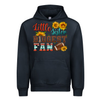 Navy little sister biggest fan american football Urban Hoodie - HRA Design Shop