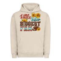 Pigment French Oak little sister biggest fan american football Urban Hoodie - HRA Design Shop